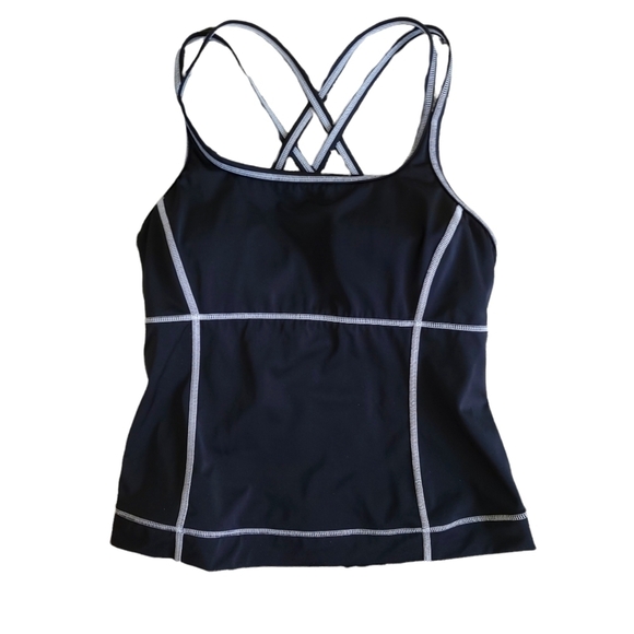 𝅺LANDS' End Top Stitch Tankini - Picture 1 of 7